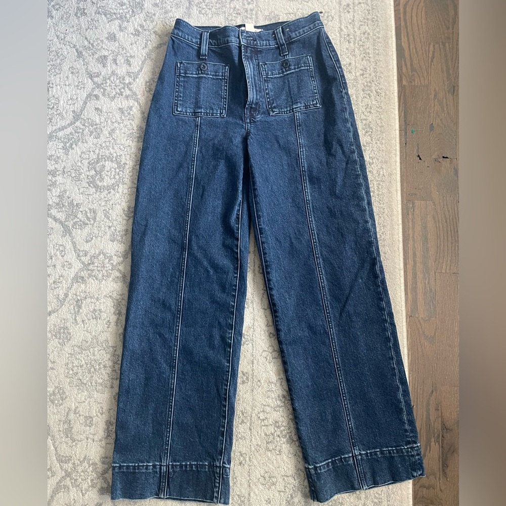 Madewell perfect vintage wide-leg patch pocket jean